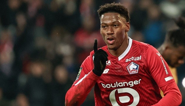 Jonathan David trong màu áo Lille, mùa giải 2024/2025.