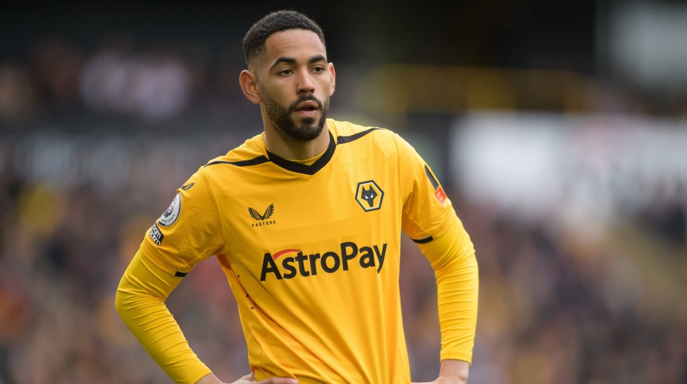Matheus Cunha trong màu áo Wolves, thể hiện kỹ năng toàn diện trên hàng công.