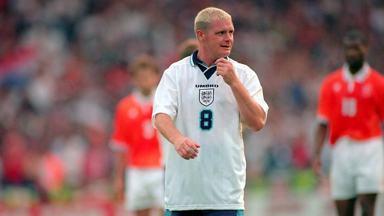 Tiền vệ Paul Gascoigne với những khoảnh khắc đáng nhớ cùng đội tuyển Anh