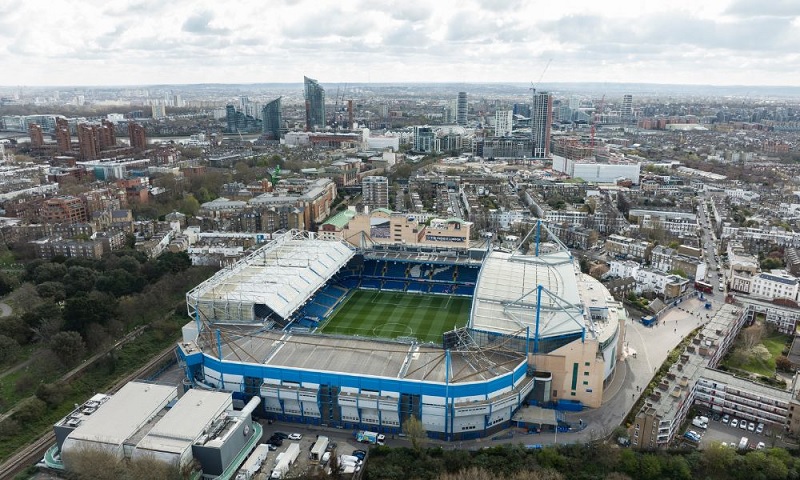 Sân vận động Stamford Bridge hiện tại, nơi được đề xuất để xây dựng khu dân cư thay thế.