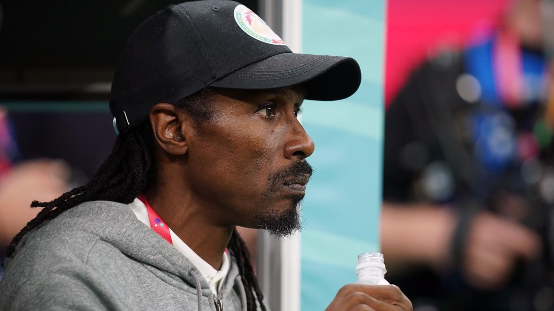 HLV Aliou Cisse của đội tuyển Senegal phát biểu trong trận đấu tại CAN 2024