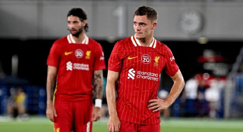 Florian Wirtz trong màu áo Liverpool số 7