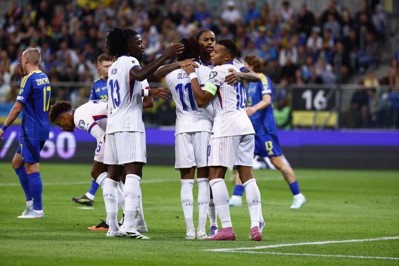 Mbappe ghi bàn quyết định, giúp tuyển Pháp giành trọn 3 điểm trước Ukraine.
