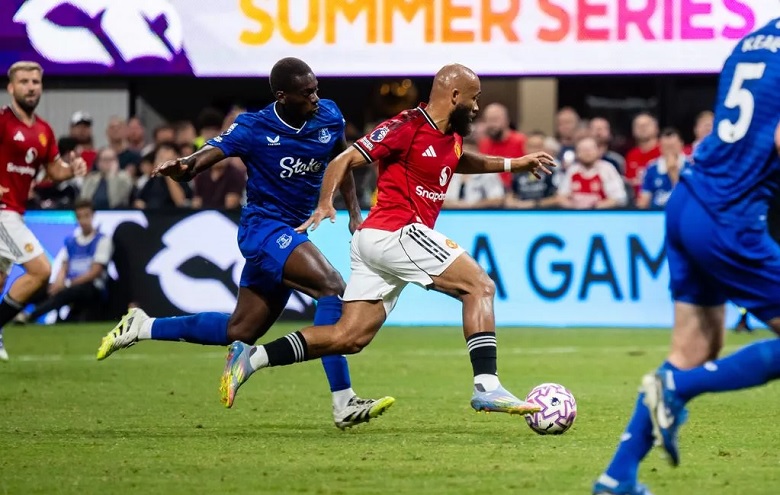 Bryan Mbeumo trong màu áo Manchester United ra mắt, không thể giúp đội nhà thắng Everton