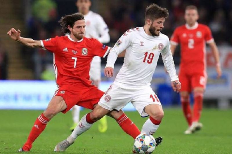 Logo U21 Belarus và U21 Áo trong trận đấu Vòng loại U21 Châu Âu