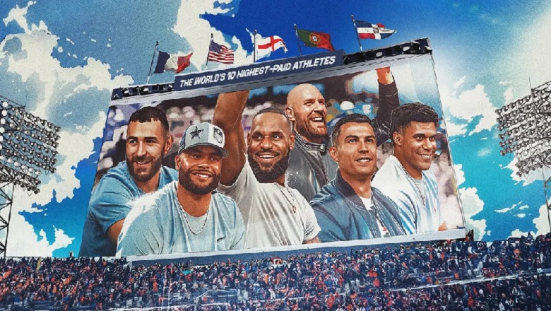 Cristiano Ronaldo, Lionel Messi và Karim Benzema trong danh sách VĐV có thu nhập cao nhất thế giới 2025